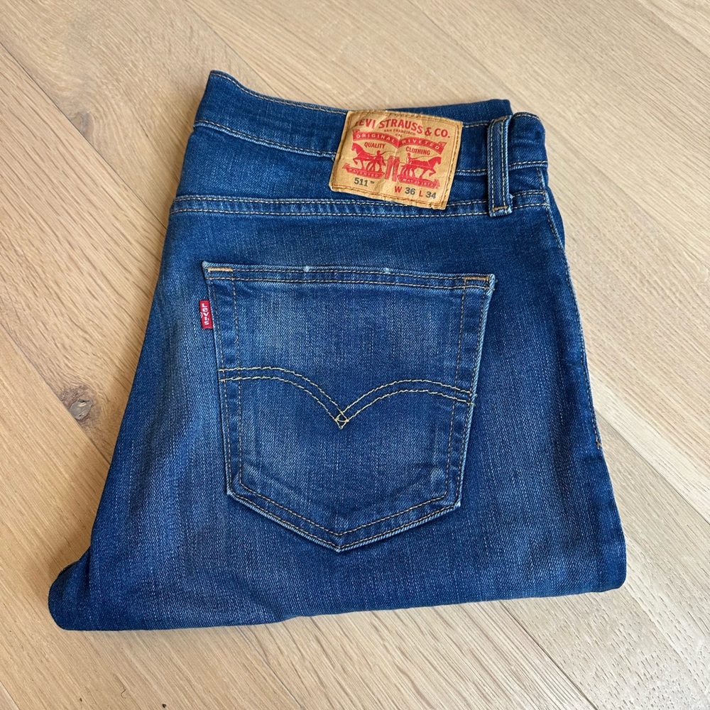 Levi's 511 Men's Blue Jeans 36x34